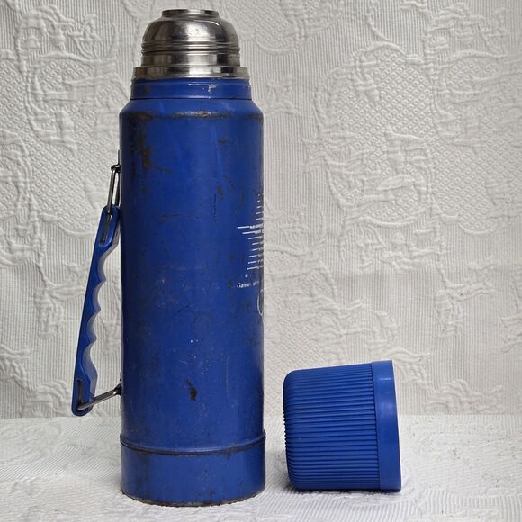 Rare California LA 80s Olympic Games Stainless Steel Thermos Water Bottle Handle - Picture 5 of 10